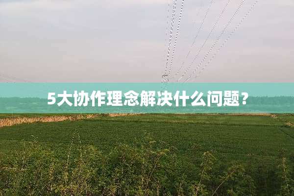 5大协作理念解决什么问题？