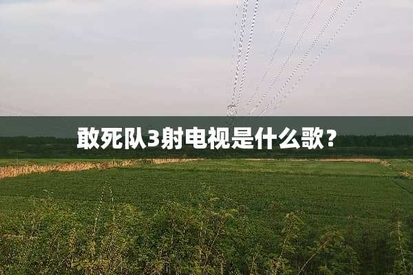 敢死队3射电视是什么歌？