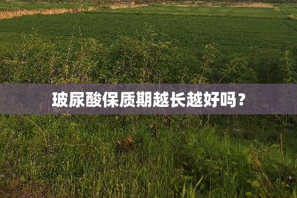玻尿酸保质期越长越好吗？