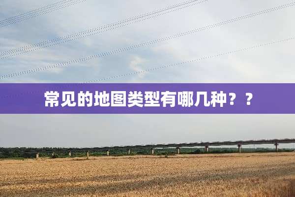 常见的地图类型有哪几种？？