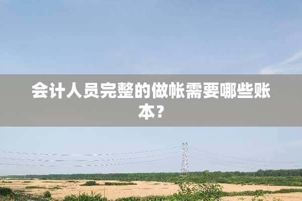 会计人员完整的做帐需要哪些账本？