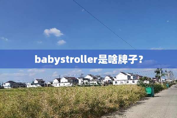 babystroller是啥牌子？
