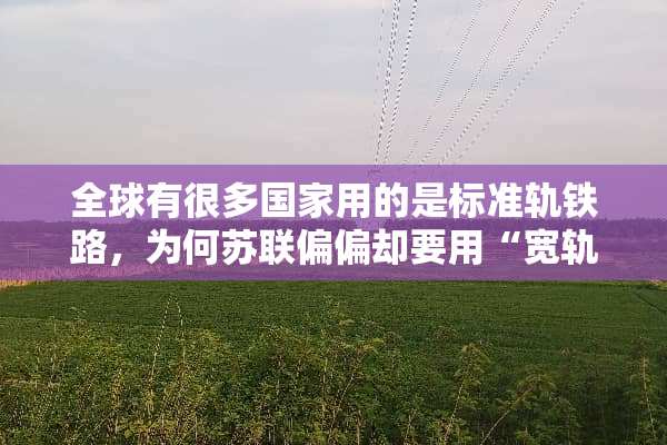 全球有很多国家用的是标准轨铁路，为何苏联偏偏却要用“宽轨”？