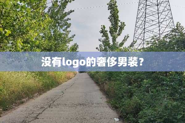 没有logo的奢侈男装？