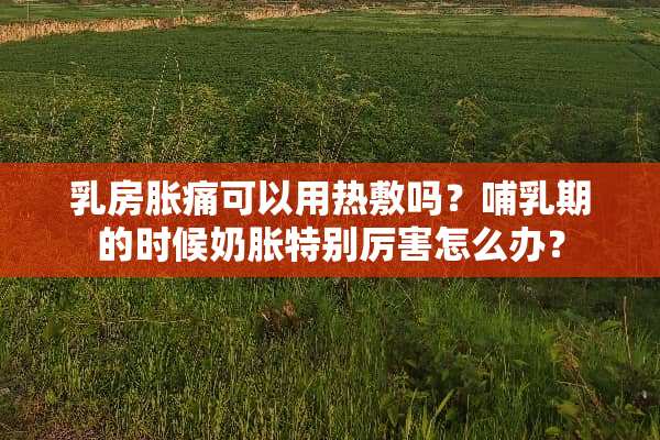 *房胀痛可以用热敷吗？哺*期的时候奶胀特别厉害怎么办？