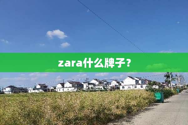 zara什么牌子？