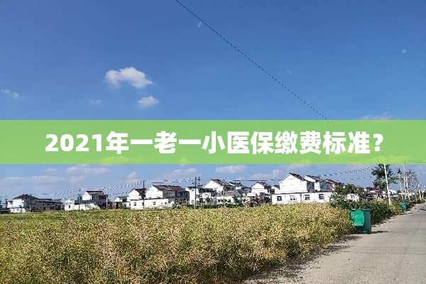 2021年一老一小医保缴费标准？